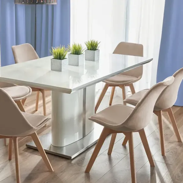 Scaun de bucătărie AG Bari Stofă/ Beige Beige photo 7