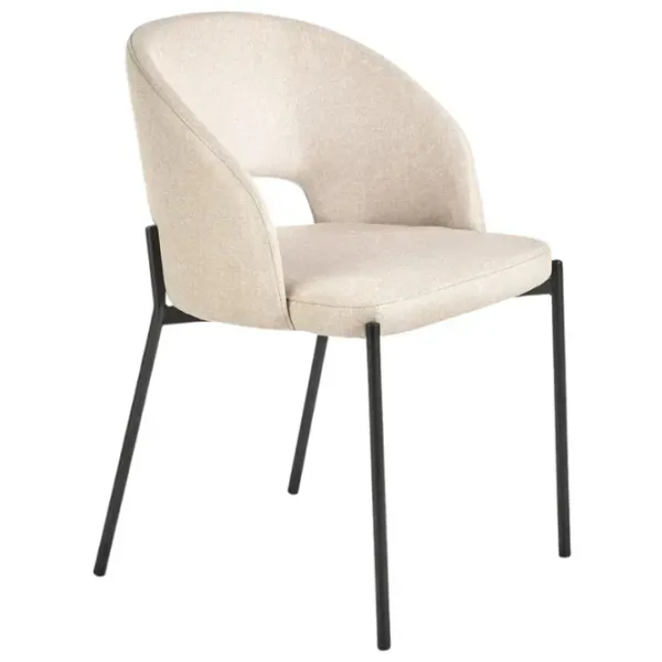 Scaun de bucătărie AG K373 Stofă/ Beige Black photo 1