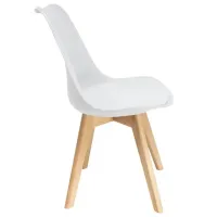 Scaun de bucătărie AG Oslo Plastic/ White Beige photo 4