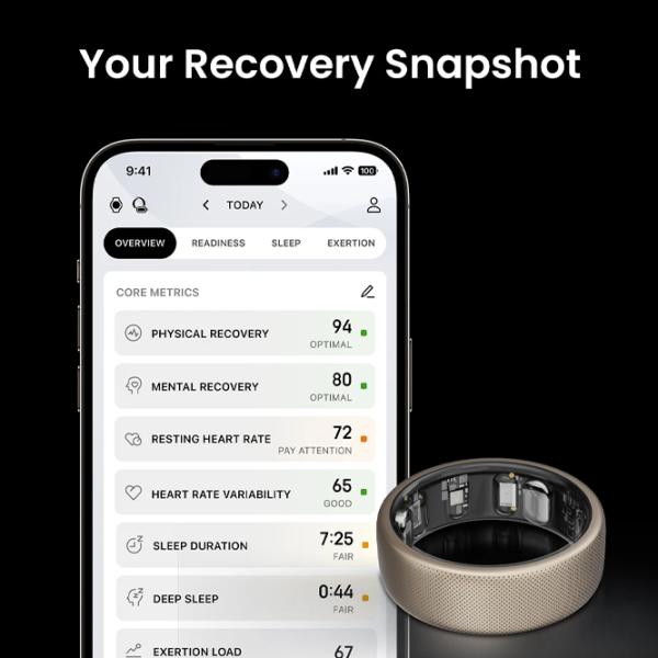 Умное кольцо Amazfit Helio Размер - 10 / Титан photo 2