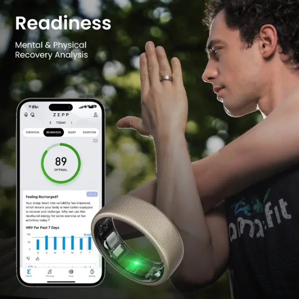Умное кольцо Amazfit Helio Размер - 10 / Титан photo 8