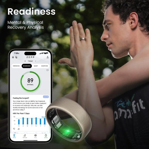 Умное кольцо Amazfit Helio Размер - 10 / Титан photo 8