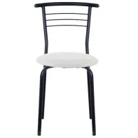 Scaun de bucătărie Nowy Styl Marco V1 Piele artificială/ White Black photo 3