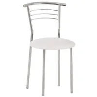 Scaun de bucătărie AG Marco V3 CH Piele artificială/ White 