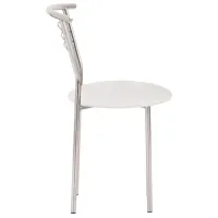 Scaun de bucătărie AG Marco V3 CH Piele artificială/ White photo 3