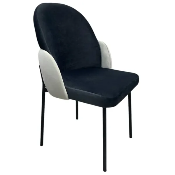 Scaun de bucătărie Magnus ADA Velur/ Blue Black photo 1