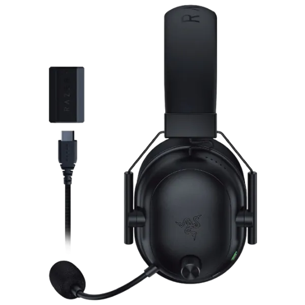 Căști Razer BlackShark V2 Black Black Fără fir/ Gaming photo 6