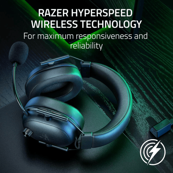Căști Razer BlackShark V2 Black Black Fără fir/ Gaming photo 13