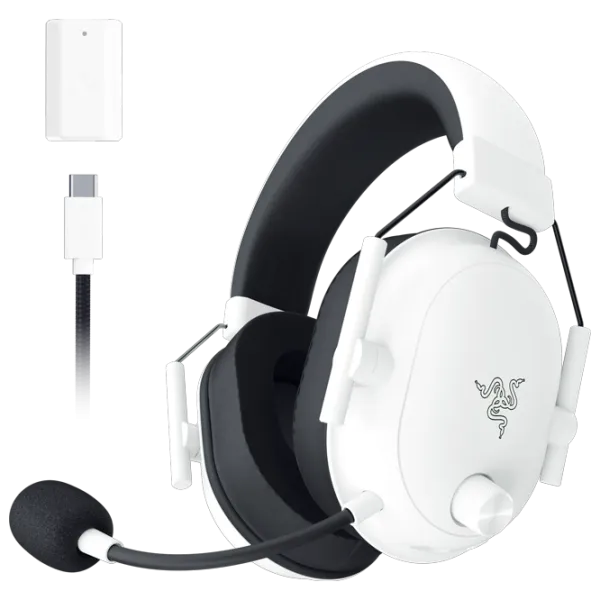 Căști Razer BlackShark V2 Black White Fără fir/ Gaming photo 1