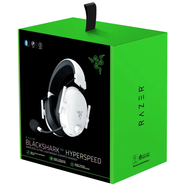 Căști Razer BlackShark V2 Black White Fără fir/ Gaming photo 10