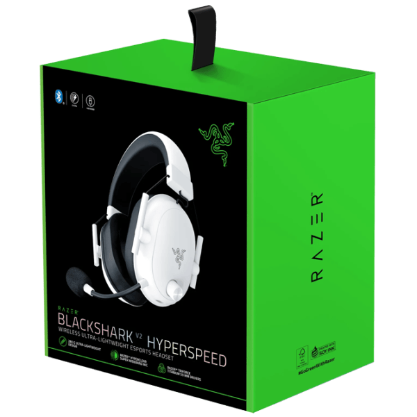 Căști Razer BlackShark V2 Black White Fără fir/ Gaming photo 10
