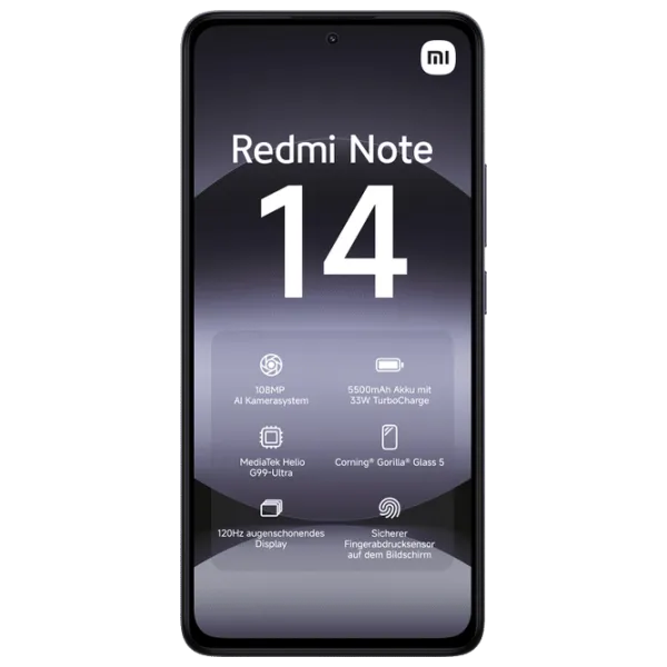 Xiaomi Redmi Note 14 4G 8 GB/ 256 GB/ Dual SIM/ Black Midnight photo 2