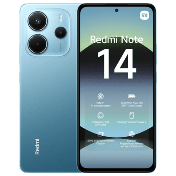 Xiaomi Redmi Note 14 4G 8 GB/ 256 GB/ Dual SIM/ Blue Ocean photo 1