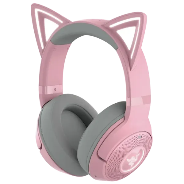 Наушники Razer Kraken Kitty Edition V2 Quartz Черный Розовый Беспроводные/ Игровой photo 1