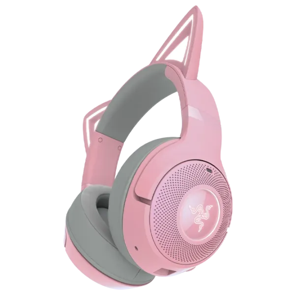 Наушники Razer Kraken Kitty Edition V2 Quartz Черный Розовый Беспроводные/ Игровой photo 3
