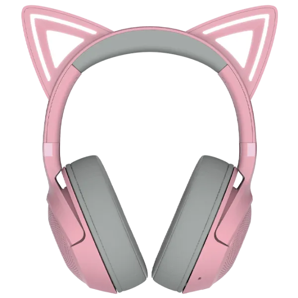 Наушники Razer Kraken Kitty Edition V2 Quartz Черный Розовый Беспроводные/ Игровой photo 9