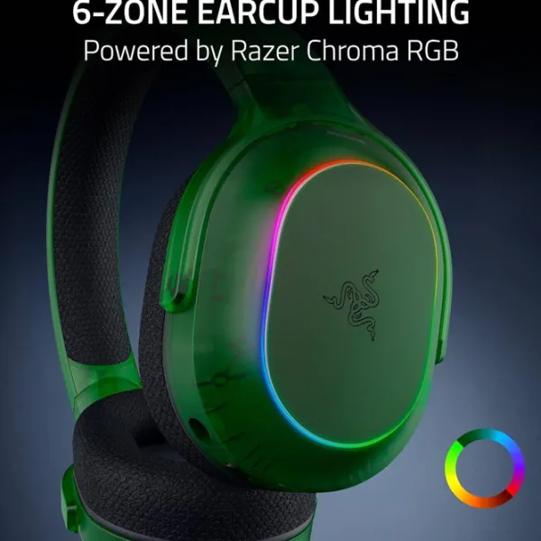 Наушники Razer Barracuda X Chroma Черный Зеленый Беспроводные/ Игровой photo 5