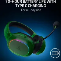 Căști Razer Barracuda X Chroma Black Green Fără fir/ Gaming photo 8