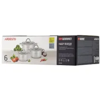 Набор кастрюль Ardesto AR1906GPS 3.2л Нержавеющая сталь / Нержавеющая сталь photo 8