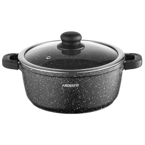 Кастрюля Ardesto Pot with lid 3.1л Алюминий / Черный photo 1