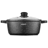 Кастрюля Ardesto Pot with lid 3.1л Алюминий / Черный photo 2