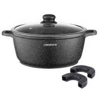Кастрюля Ardesto Pot with lid 3.1л Алюминий / Черный photo 3