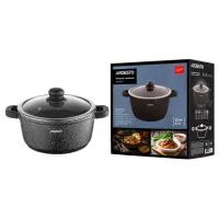 Кастрюля Ardesto Pot with lid 3.1л Алюминий / Черный photo 11