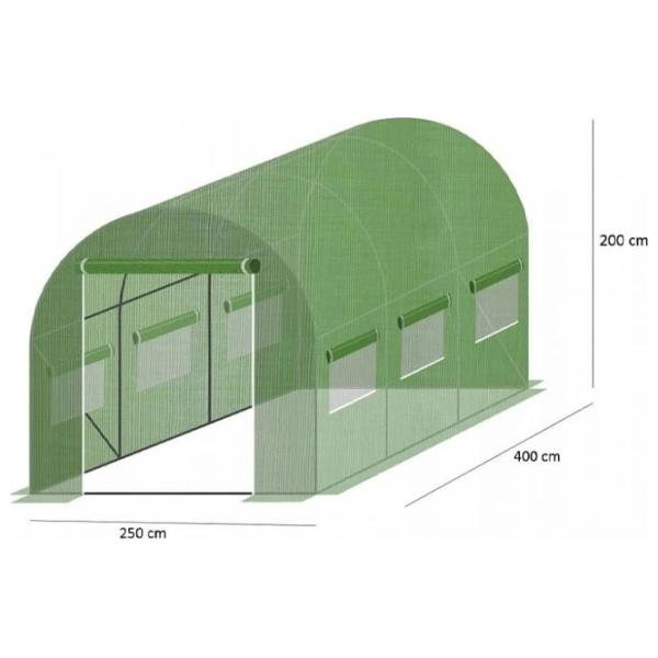 Seră GardenLine TUN5583 10 m² / 25 mm photo 3