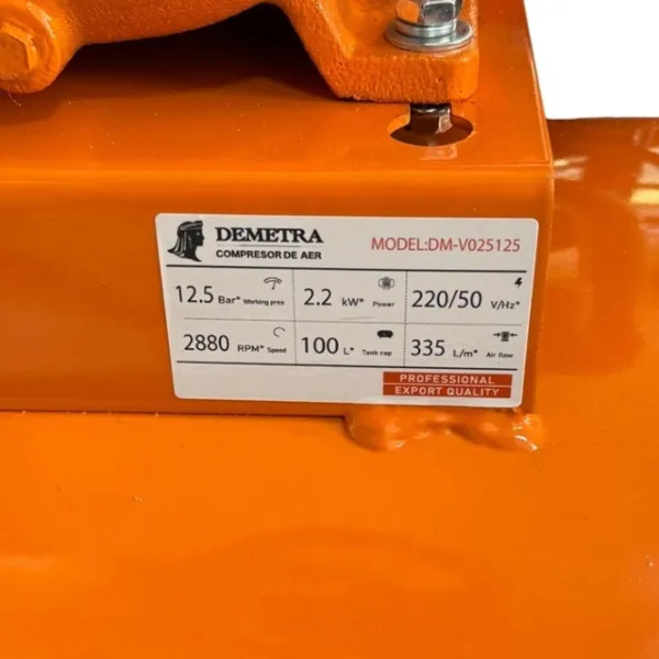 Compresor Demetra DM-V025125 / Cu piston photo 7
