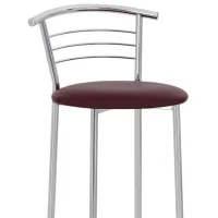 Барный стул Nowystyl Marco hoker chrome V-3 Экокожа / Металл / Коричневый photo 4