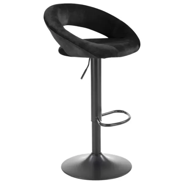Scaun de bar AG H102 Catifea / Metal / Black photo 1