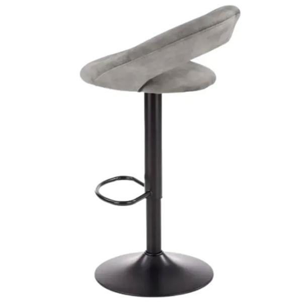 Scaun de bar AG H102 Catifea / Metal / Gray photo 2