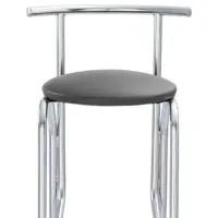 Scaun de bar AG Jola V4 Piele eco / Metal / Black photo 3