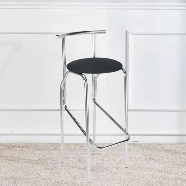 Scaun de bar AG Jola V4 Piele eco / Metal / Black photo 4