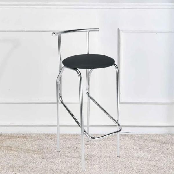 Scaun de bar AG Jola V4 Piele eco / Metal / Black photo 4