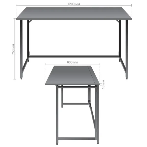 Masă de birou AG FOLD 1200 PAL/ Antracit photo 5