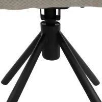 Scaun de bucătărie DecoPrim Talon Stofă/ Light Gray Black photo 6