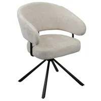 Scaun de bucătărie DecoPrim Vasco Țesătură/ Beige Black