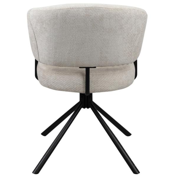 Scaun de bucătărie DecoPrim Vasco Țesătură/ Beige Black photo 3