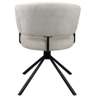 Scaun de bucătărie DecoPrim Vasco Țesătură/ Beige Black photo 3