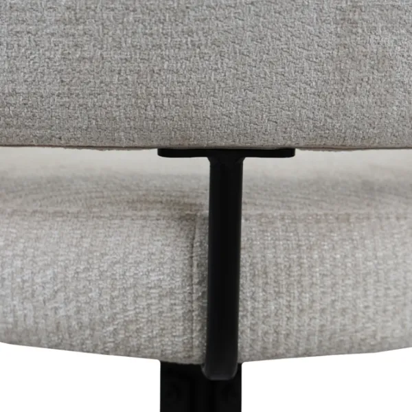 Scaun de bucătărie DecoPrim Vasco Țesătură/ Beige Black photo 4