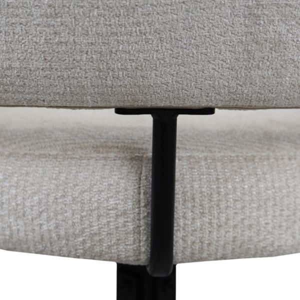 Scaun de bucătărie DecoPrim Vasco Țesătură/ Beige Black photo 4