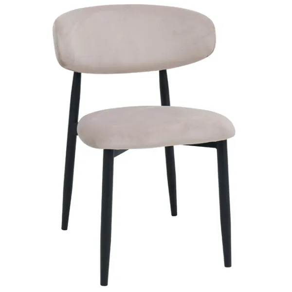 Scaun de bucătărie DecoPrim Meridian  Stofă/ Beige Black photo 1