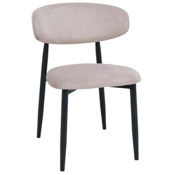 Scaun de bucătărie DecoPrim Meridian  Stofă/ Beige Black photo 1