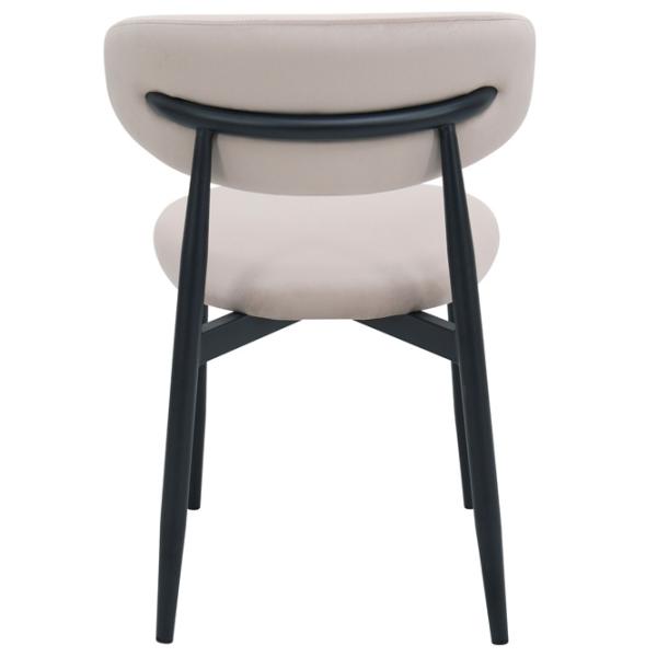 Scaun de bucătărie DecoPrim Meridian  Stofă/ Beige Black photo 4