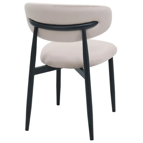 Scaun de bucătărie DecoPrim Meridian  Stofă/ Beige Black photo 5