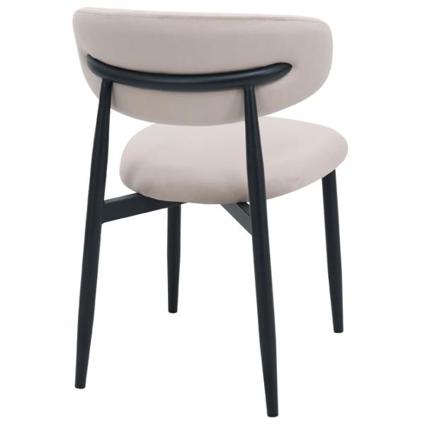 Scaun de bucătărie DecoPrim Meridian  Stofă/ Beige Black photo 5
