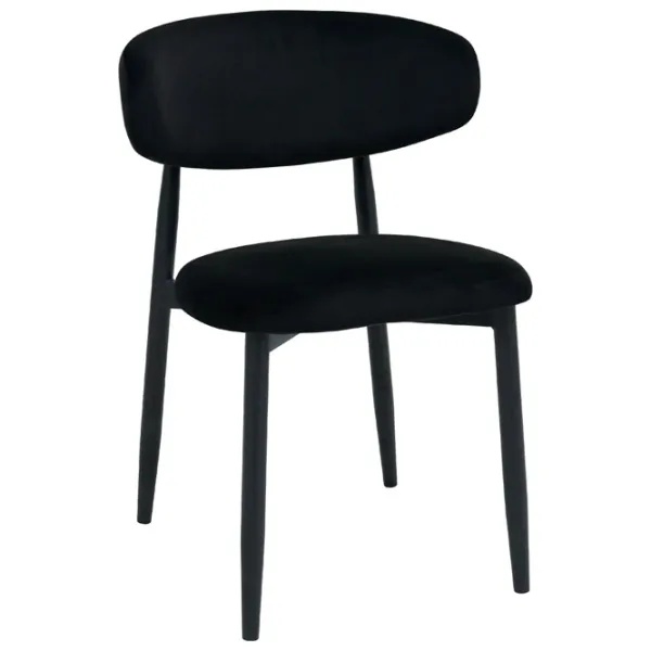 Scaun de bucătărie DecoPrim Meridian  Stofă/ Black Black photo 1