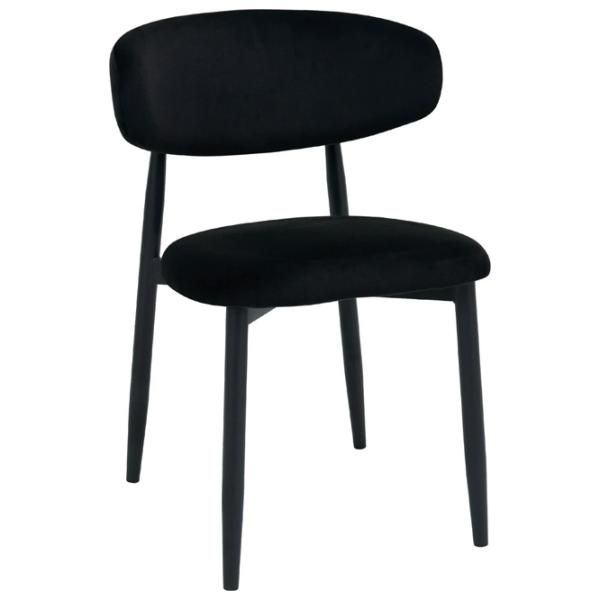 Scaun de bucătărie DecoPrim Meridian  Stofă/ Black Black photo 1
