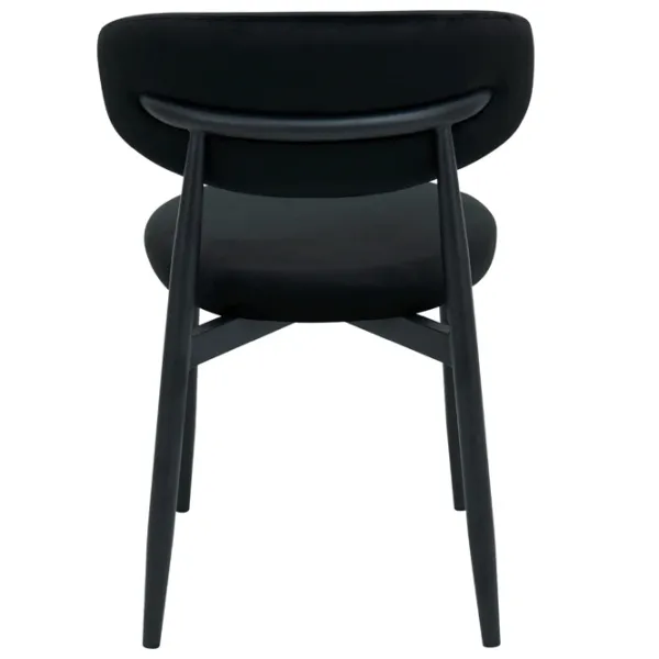 Scaun de bucătărie DecoPrim Meridian  Stofă/ Black Black photo 2